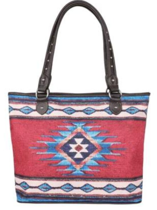 Montana West Handbags - Montana West Aztec Canvas Tote Bag NWT
